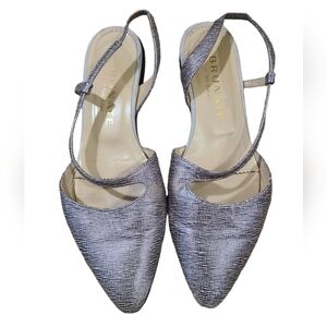 BRUNATE point toe gray flats 8 1/2
